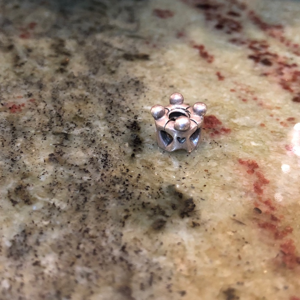Pandora silver heart crown